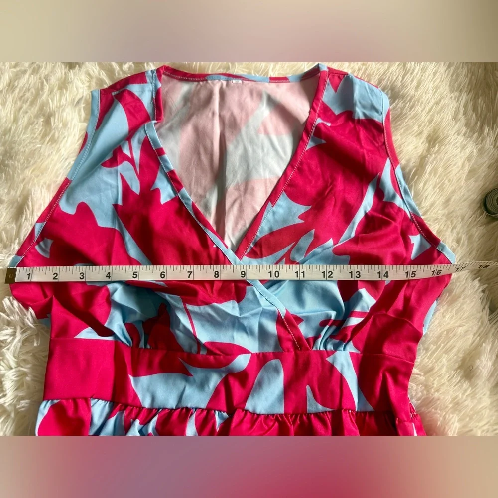 NWOT Floral Maxi Dress w Pockets (S) - Picture 9 of 11